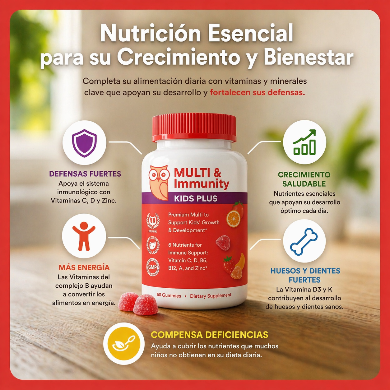 Multivitaminico + Inmunidad para Niños